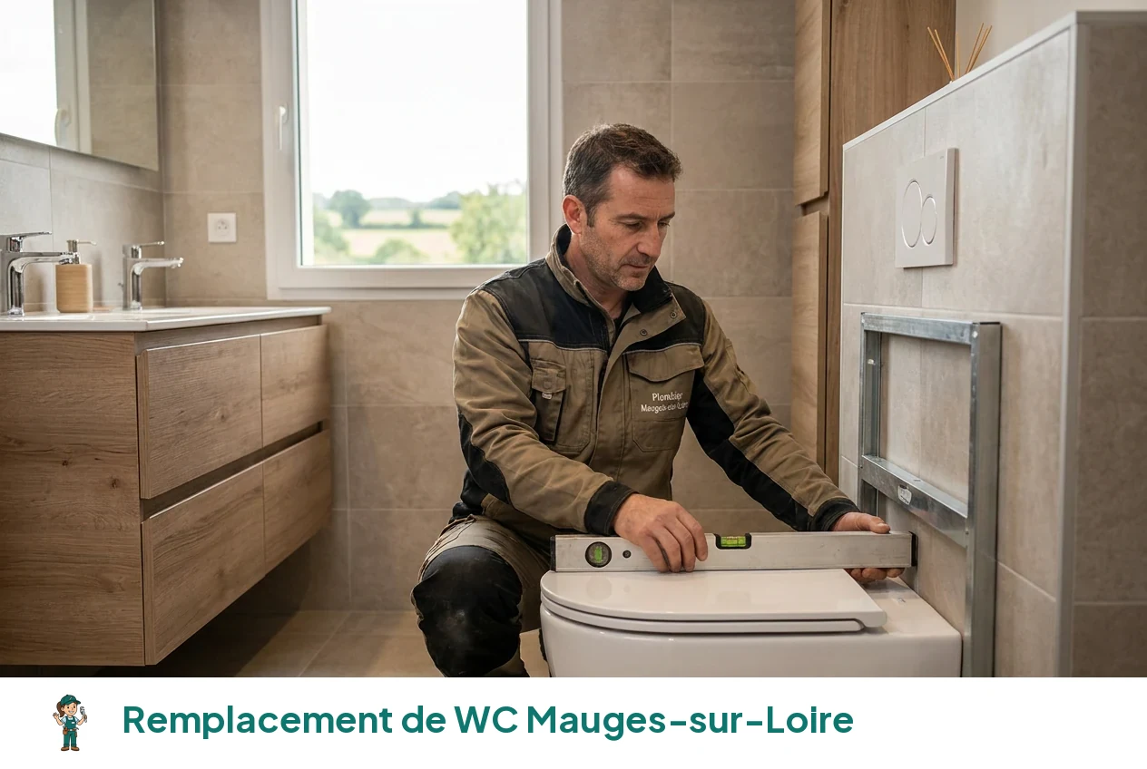 Remplacement de WC à Mauges-sur-Loire